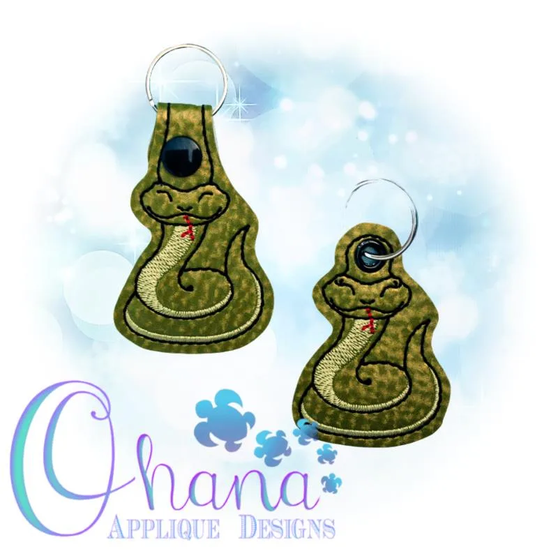 Snake Key Chain Embroidery Snake Key Chain Embroidery