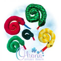 Snake Stuffie Embroidery Design