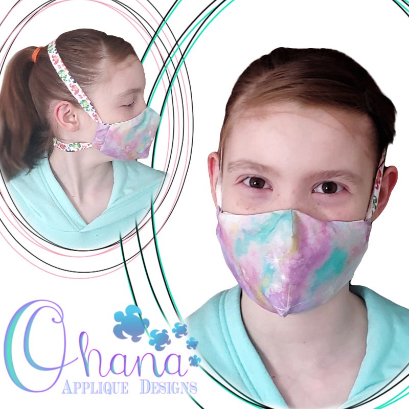 Dust Mask Embroidery Design