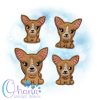 Chihuahua Feltie Embroidery Design