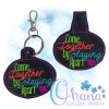 Come Together Key Chain Embroidery