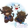 Buffy Bison Stuffie Embroidery