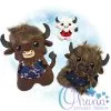 Buffy Bison Stuffie Embroidery Buffy Bison Stuffie Embroidery