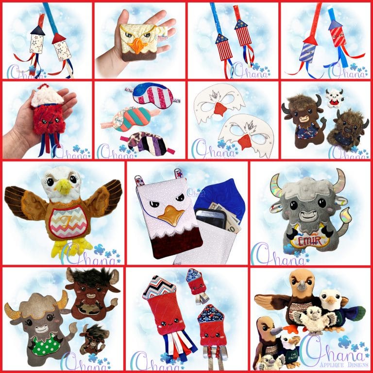 4th of July Bundle Embroidery