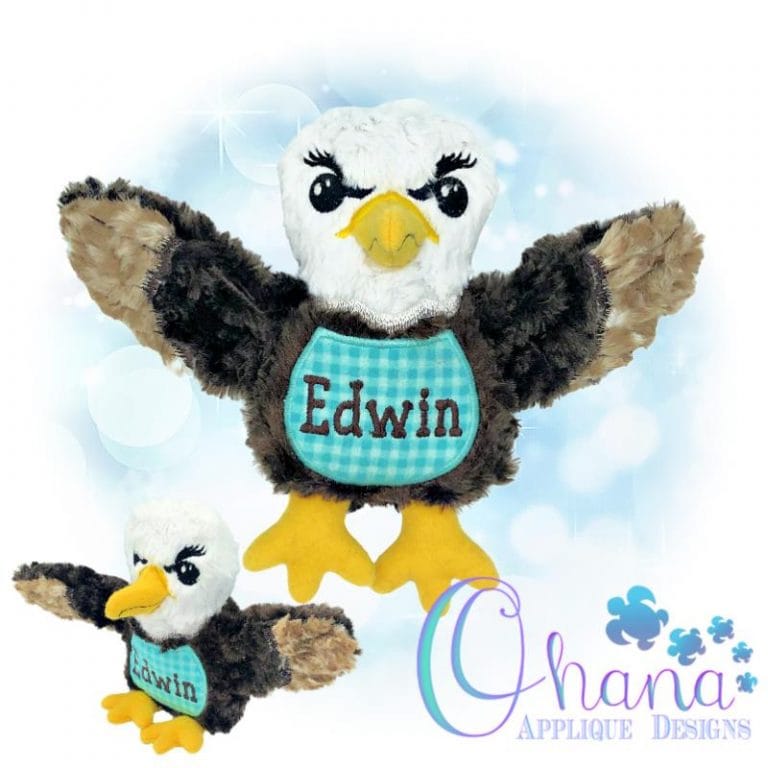 Edwin Eagle Stuffie Embroidery