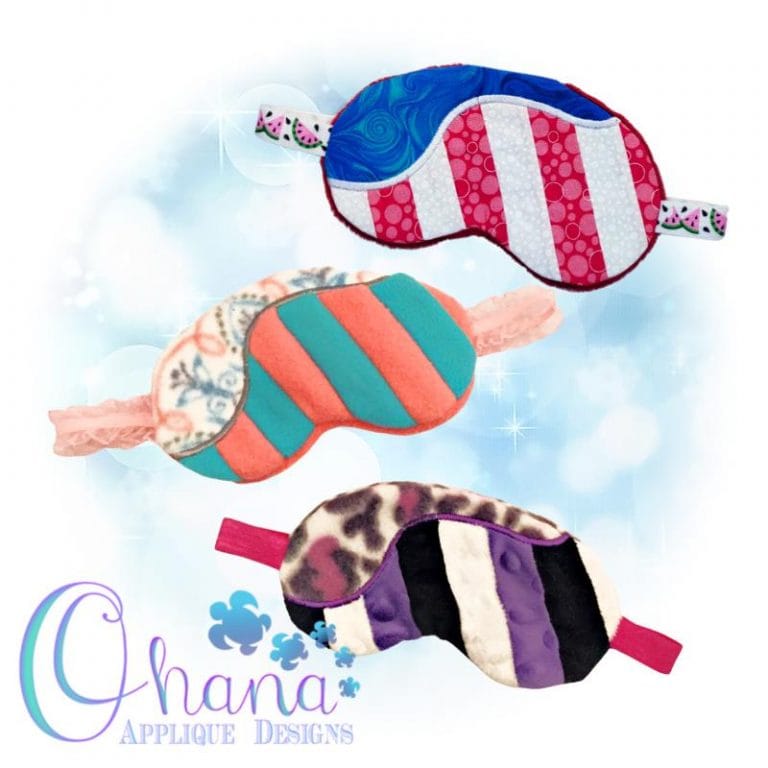 Flag Sleep Mask Embroidery