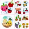 Kawaii Fruit Bundle Embroidery
