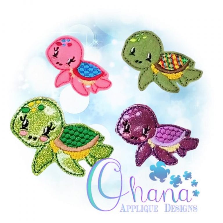 Honu Feltie Embroidery Design