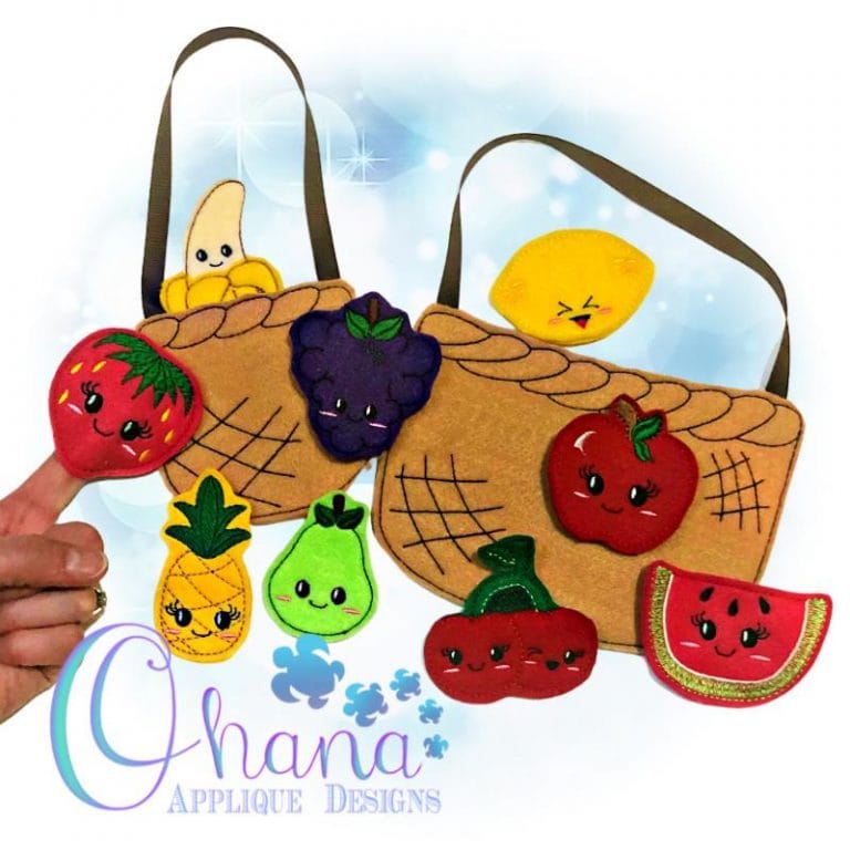 Kawaii Fruits Finger Puppets