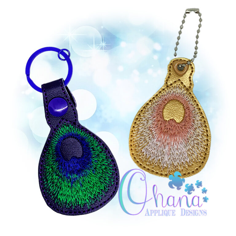 Peacock Feather Key Chain