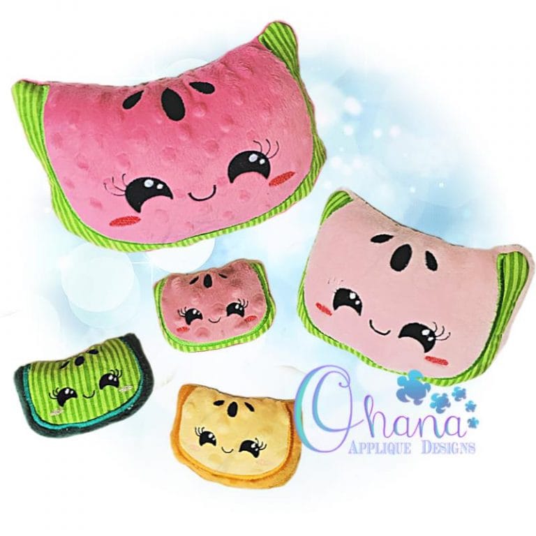 Kawaii Watermelon Stuffie Embroidery