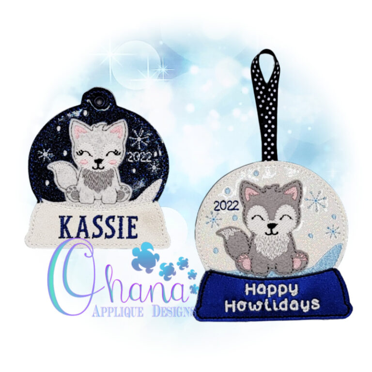 Wolf Snowglobe Ornament