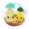 Kawaii Pineapple Stuffie Embroidery
