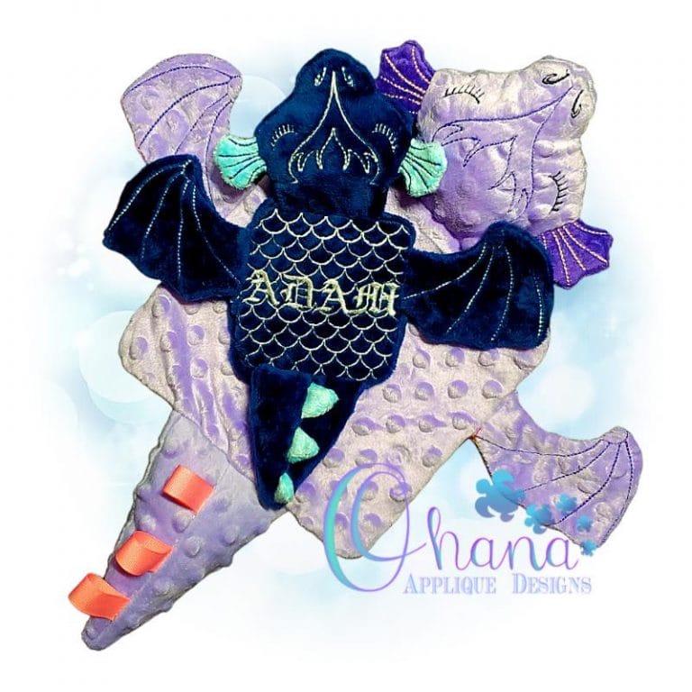 Dragon Lovey Embroidery Design