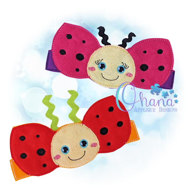 Ladybug Mask Band Design - Ohana Applique Designs