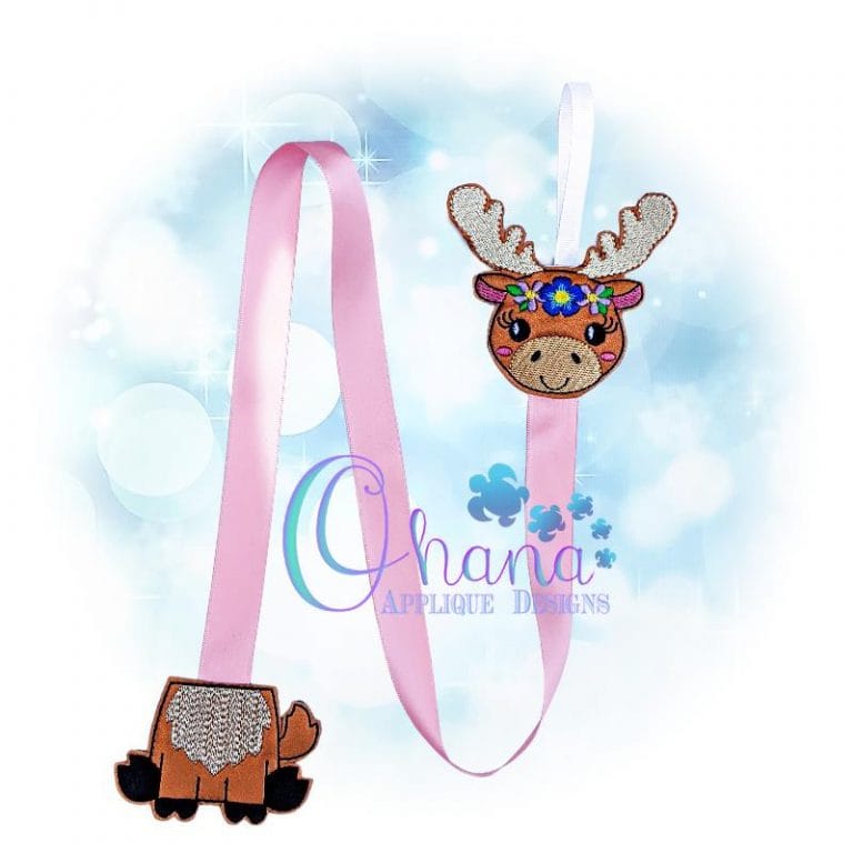 Floral Moose Bow Holder