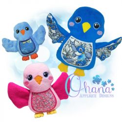 Bella Bluebird Stuffie Embroidery