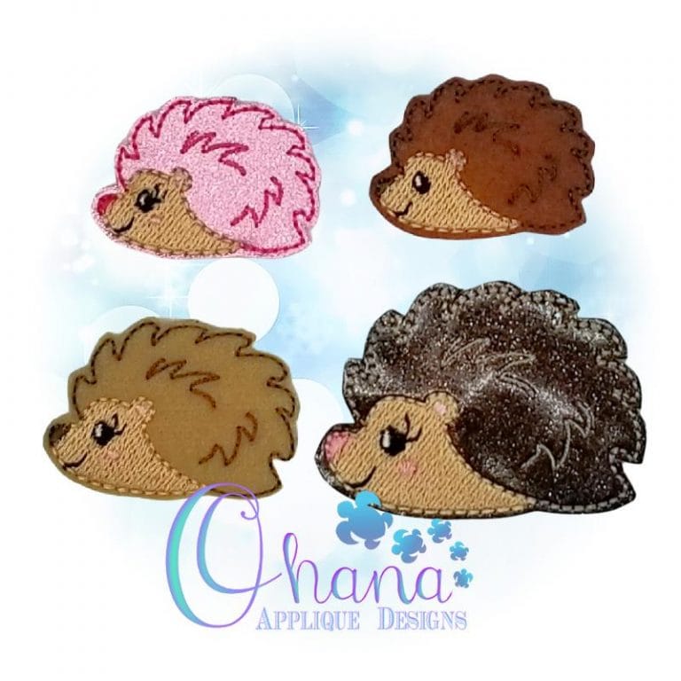 Harriet Hedgehog Feltie Embroidery