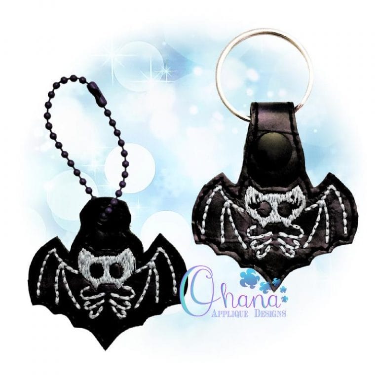 Skelly Bat Key Chain