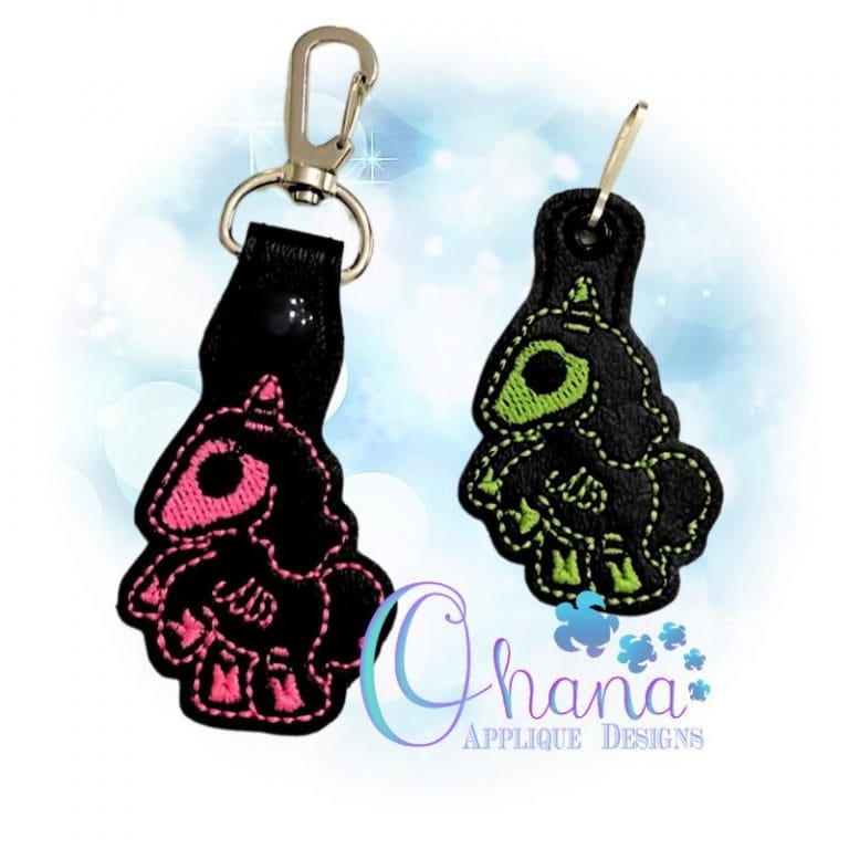 Skelly Unicorn Key Chain