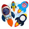 Rocket Ship Stuffie Embroidery