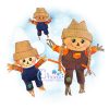 Patches Scarecrow Stuffie Embroidery