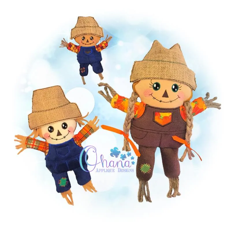 Scarecrow ST Multi ASHPatches Scarecrow Stuffie Embroidery 80072 Patches Scarecrow Stuffie Embroidery
