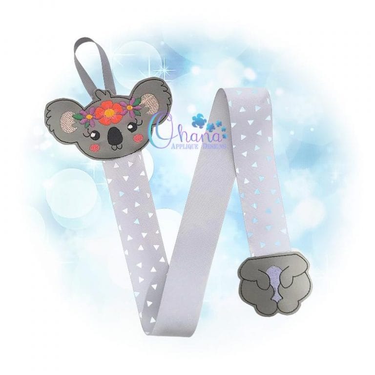 Floral Koala Bow Holder