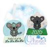 Koala Snowglobe Ornament Embroidery