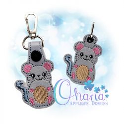 Mouse Key Chain Embroidery