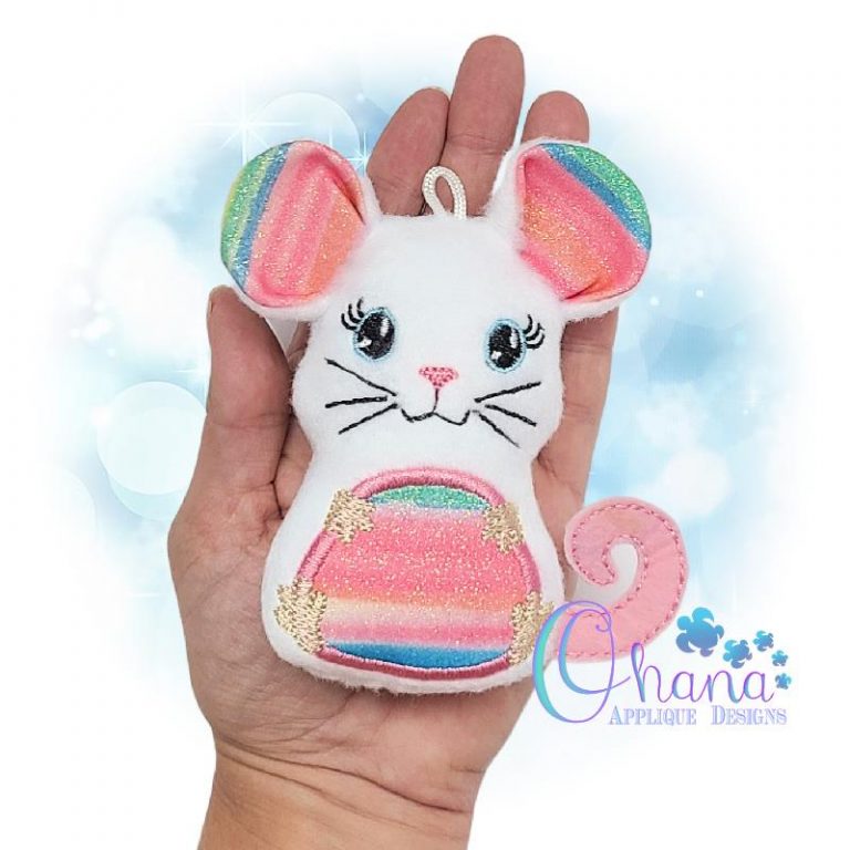 Download Clover Mouse Stuffie Embroidery Design - Ohana Applique