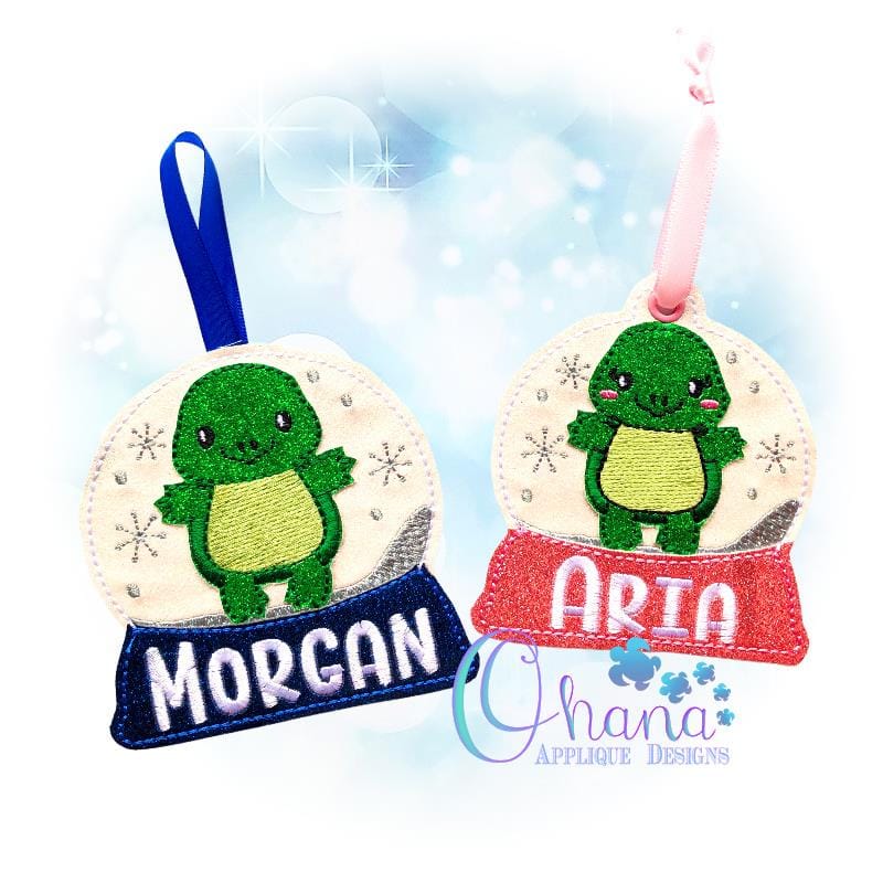 Turtle snowglobe ornament jessecmault design  oad