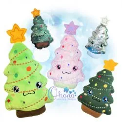 OAD Christmas Tree Stuffie Mixed 80072 Christmas Tree Stuffie Embroidery