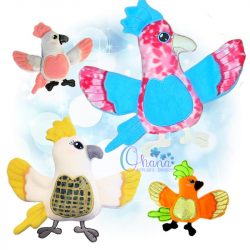 Cockatoo Stuffie Embroidery Design