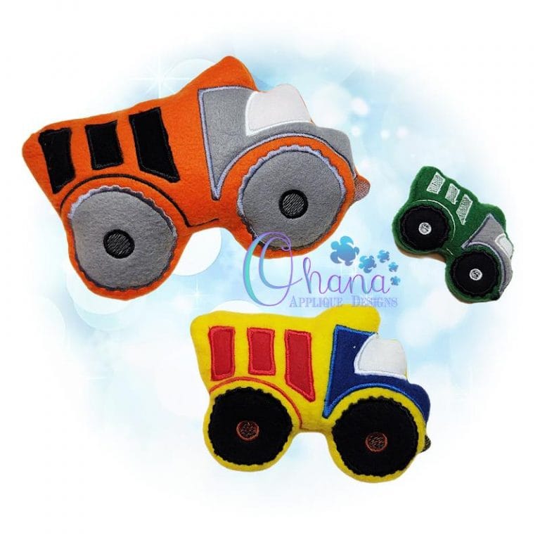 Construction Truck Stuffie Embroidery