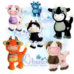Bessie Cow Stuffie Embroidery