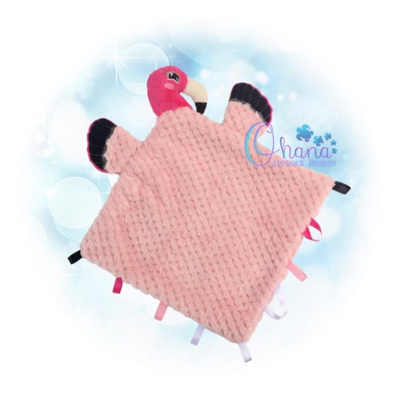 Flamingo Lovey Embroidery Design