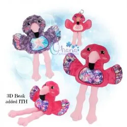 Flamingo Stuffie Embroidery