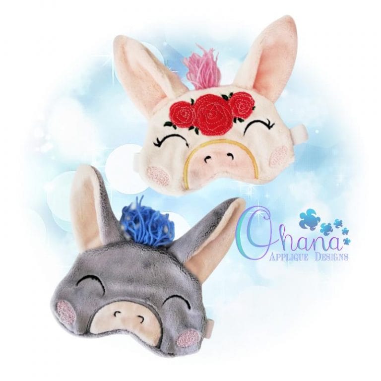 Floral Donkey Sleep Mask