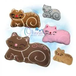 OAD Gingerbread Cat Stuffie Mixed 800 72 Cinnamon Gingerbread Kitty Stuffie