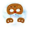 OAD Gingerbread Doll PM LW 80072 Gingerbread Doll Pretend Mask