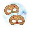 Gingerbread Pretend Mask Embroidery