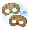 Gingerbread Pretend Mask Embroidery
