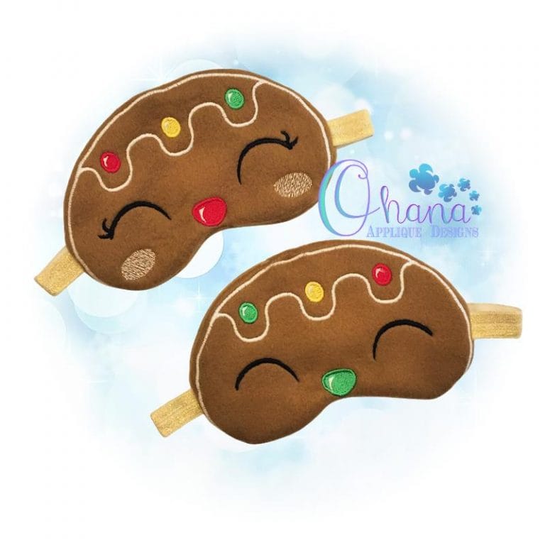 Gingerbread Sleep Mask Design