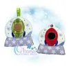 Rocket Ship Snowglobe Ornament