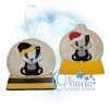 Santa Badger Snowglobe Ornament