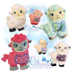 Suzie Sheep Stuffie Embroidery