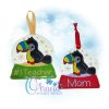 Toucan Snowglobe Ornament Embroidery