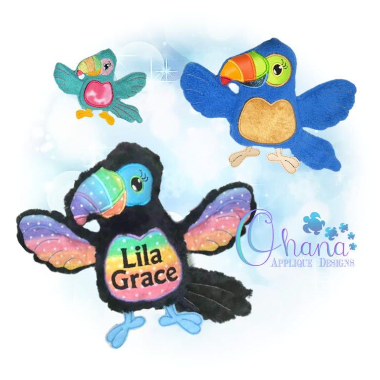 Toucan Stuffie Embroidery