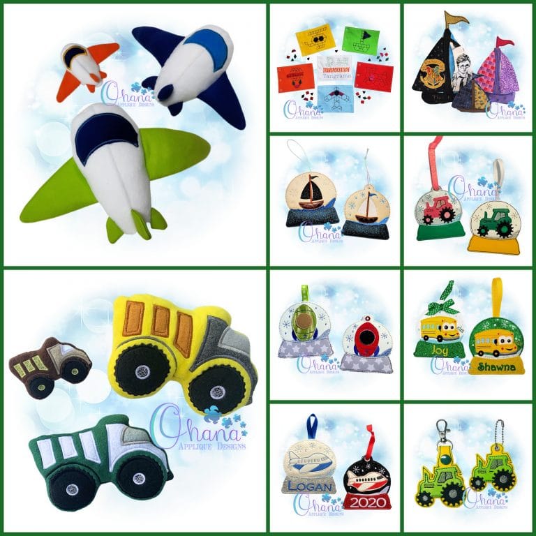 Transportation Week Bundle Embroidery